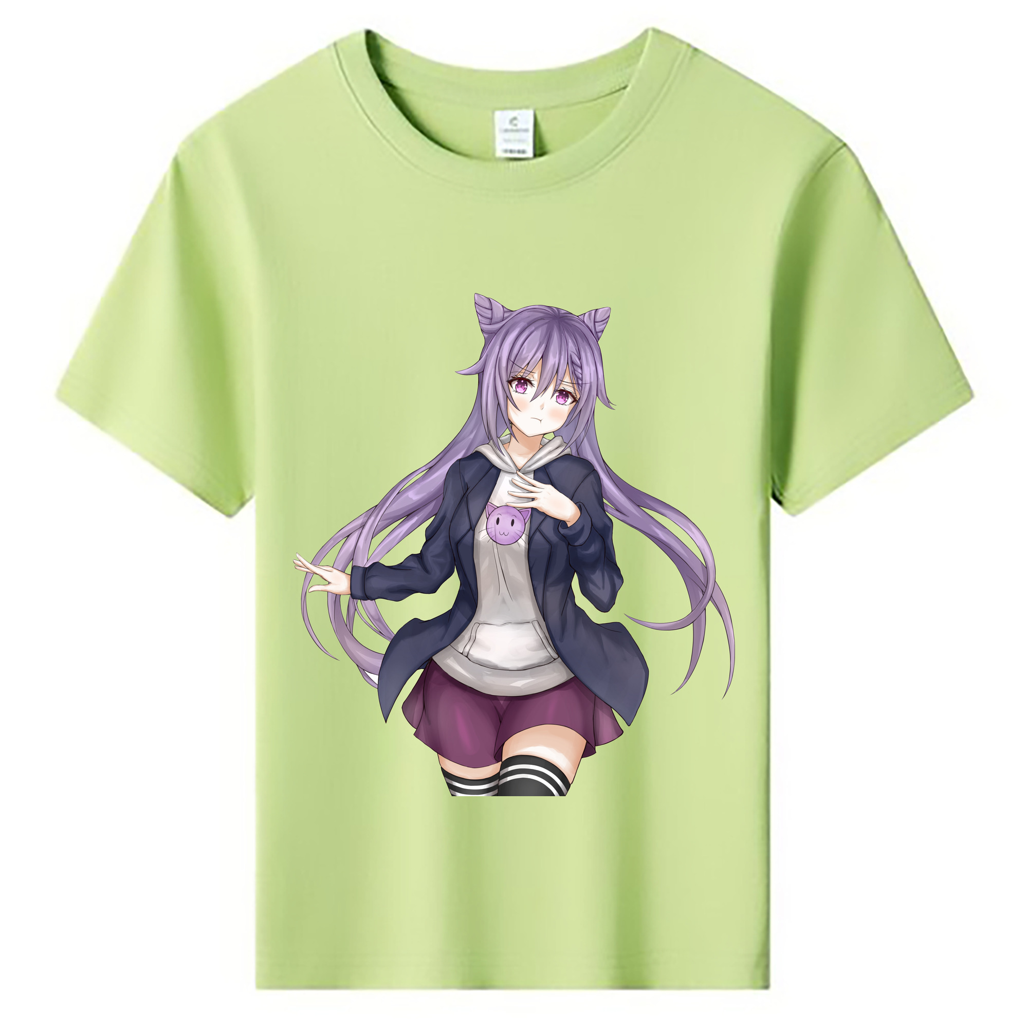 げんし神 刻晴 こくせい genshin Kokusei 綿100％キッズTシャツ（フロントプリント）